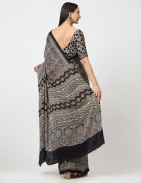 ETHERNAL SYMPHONY | Modal Silk | Ajrakh Print | Indidha Saree