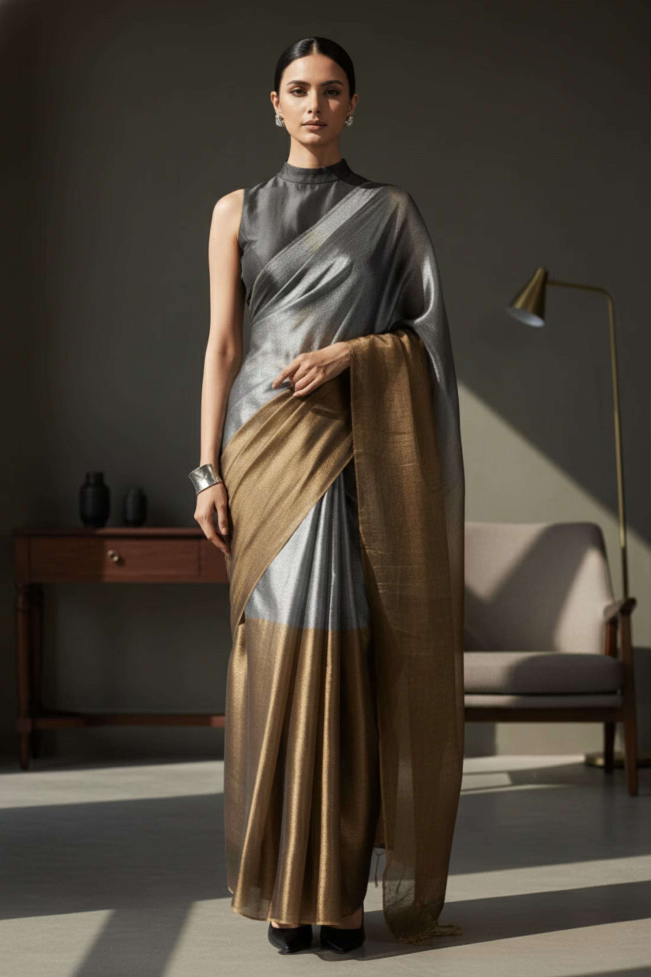 ARDHNARI | Handloom Tissue | Indidha Saree