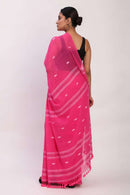 Fierce Pink | Mul Cotton | Indidha Saree