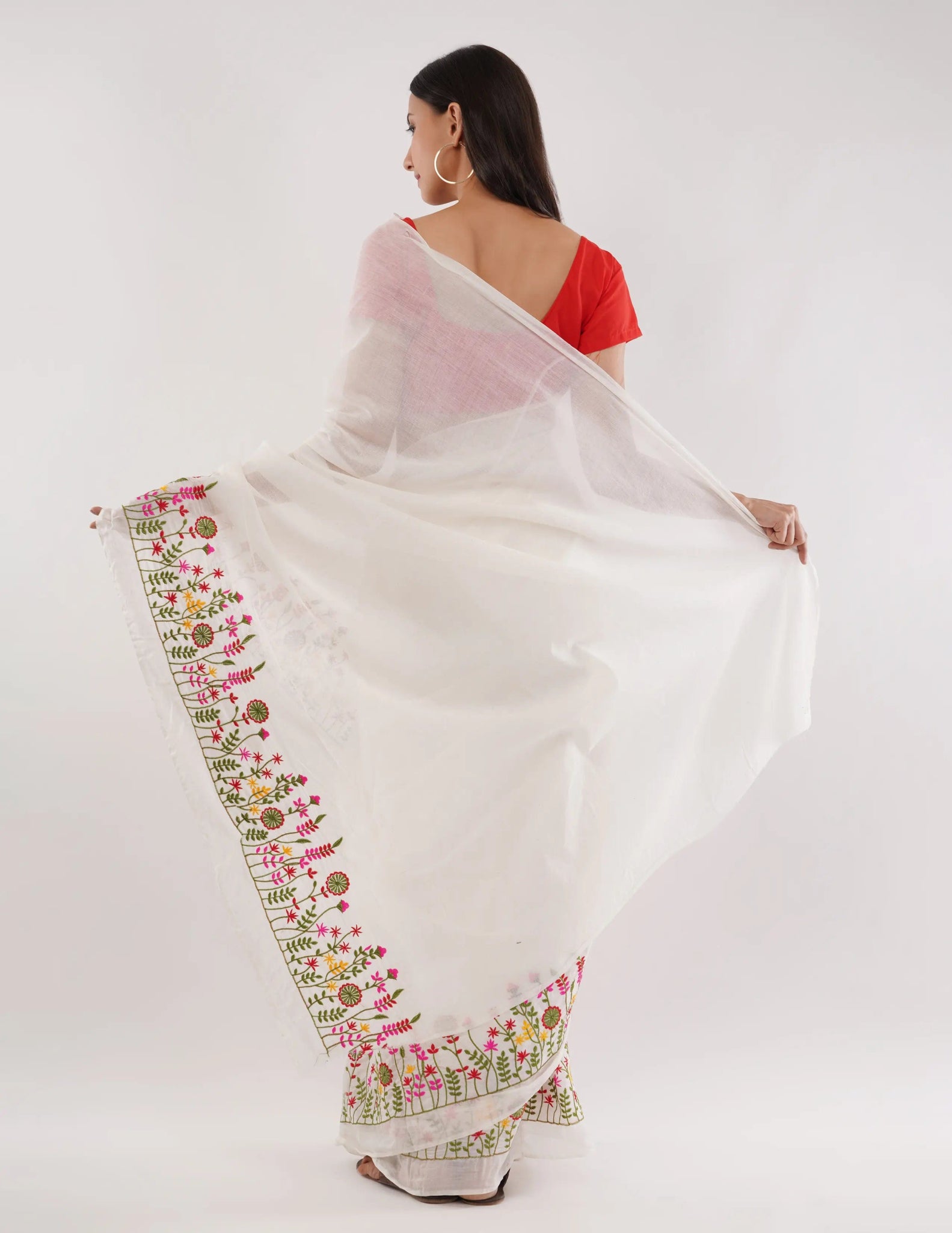 FLORAL FANTASY | Pure Cotton | Indidha Saree