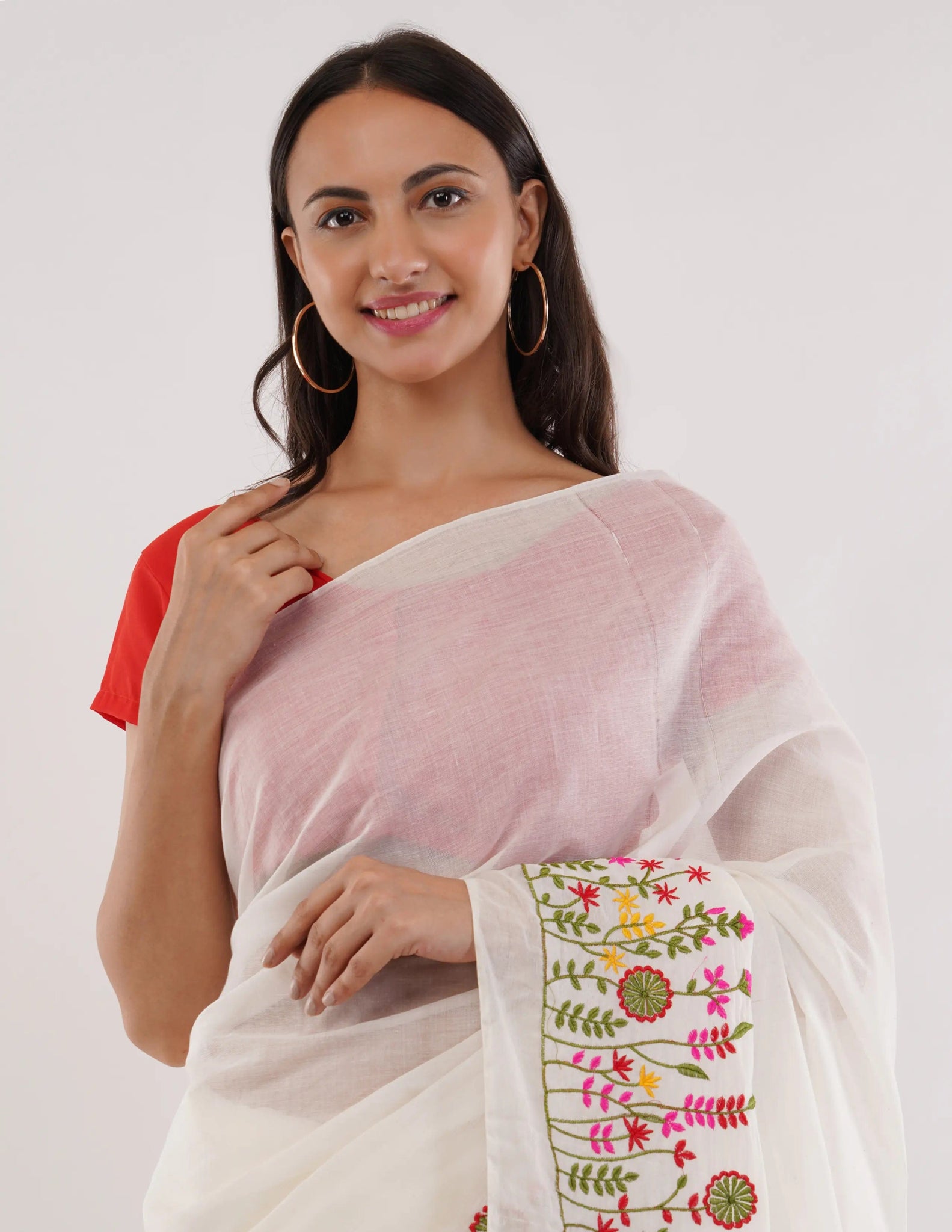 FLORAL FANTASY | Pure Cotton | Indidha Saree