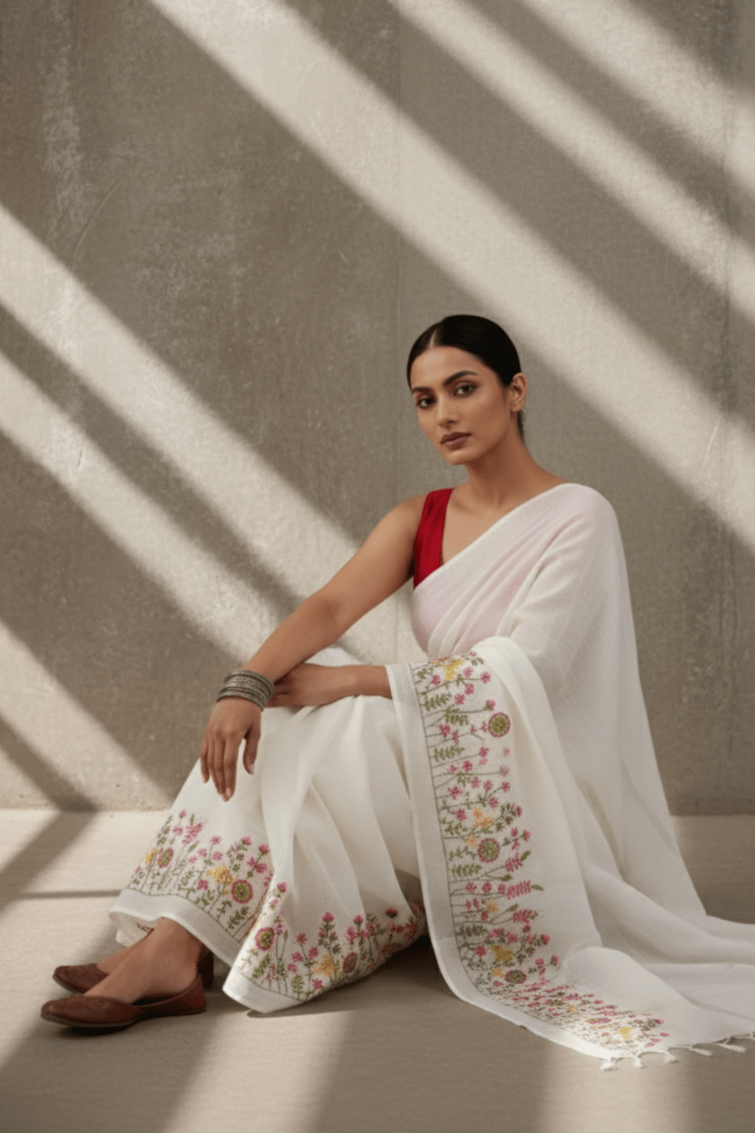 FLORAL FANTASY | Pure Cotton | Indidha Saree