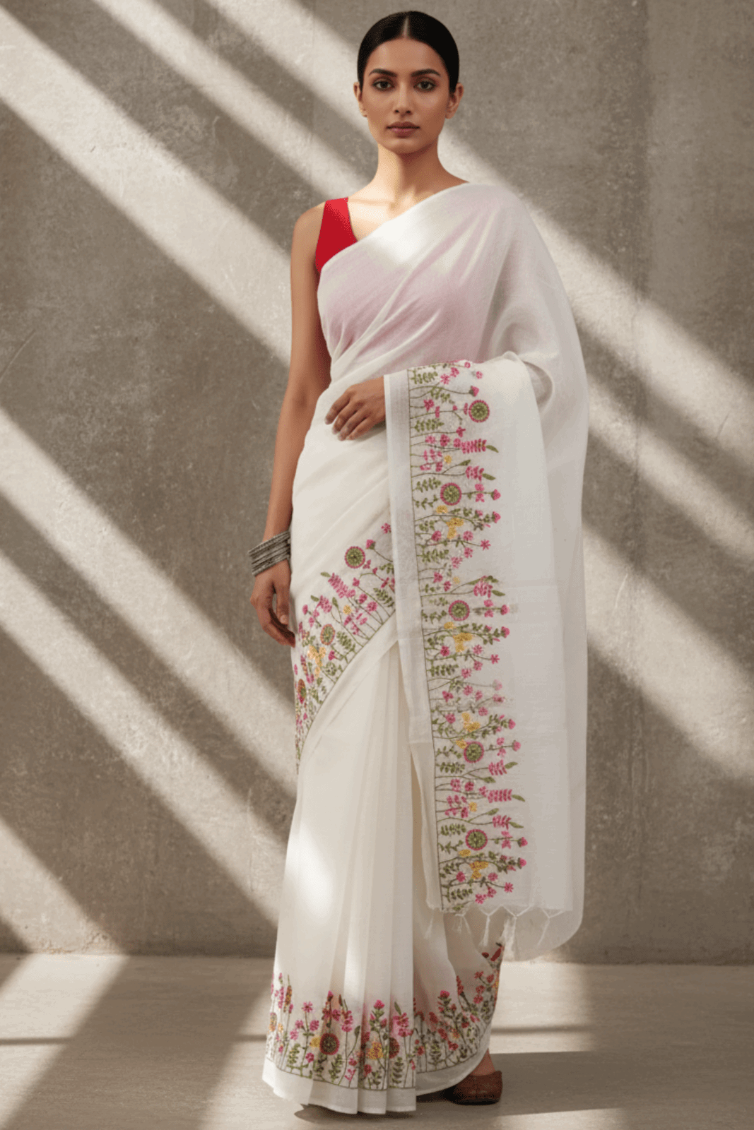 FLORAL FANTASY | Pure Cotton | Indidha Saree