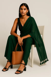 FOREST SPIRIT | Pure Cotton | Indidha Saree