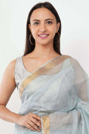 FROSTED MIST | Kota Doria | Indidha Saree