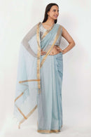 FROSTED MIST | Kota Doria | Indidha Saree