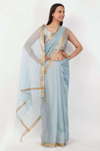 FROSTED MIST | Kota Doria | Indidha Saree