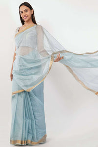 FROSTED MIST | Kota Doria | Indidha Saree