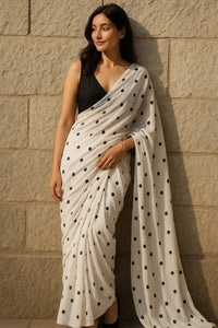 FULL MOON | Mul Cotton | Indidha Saree