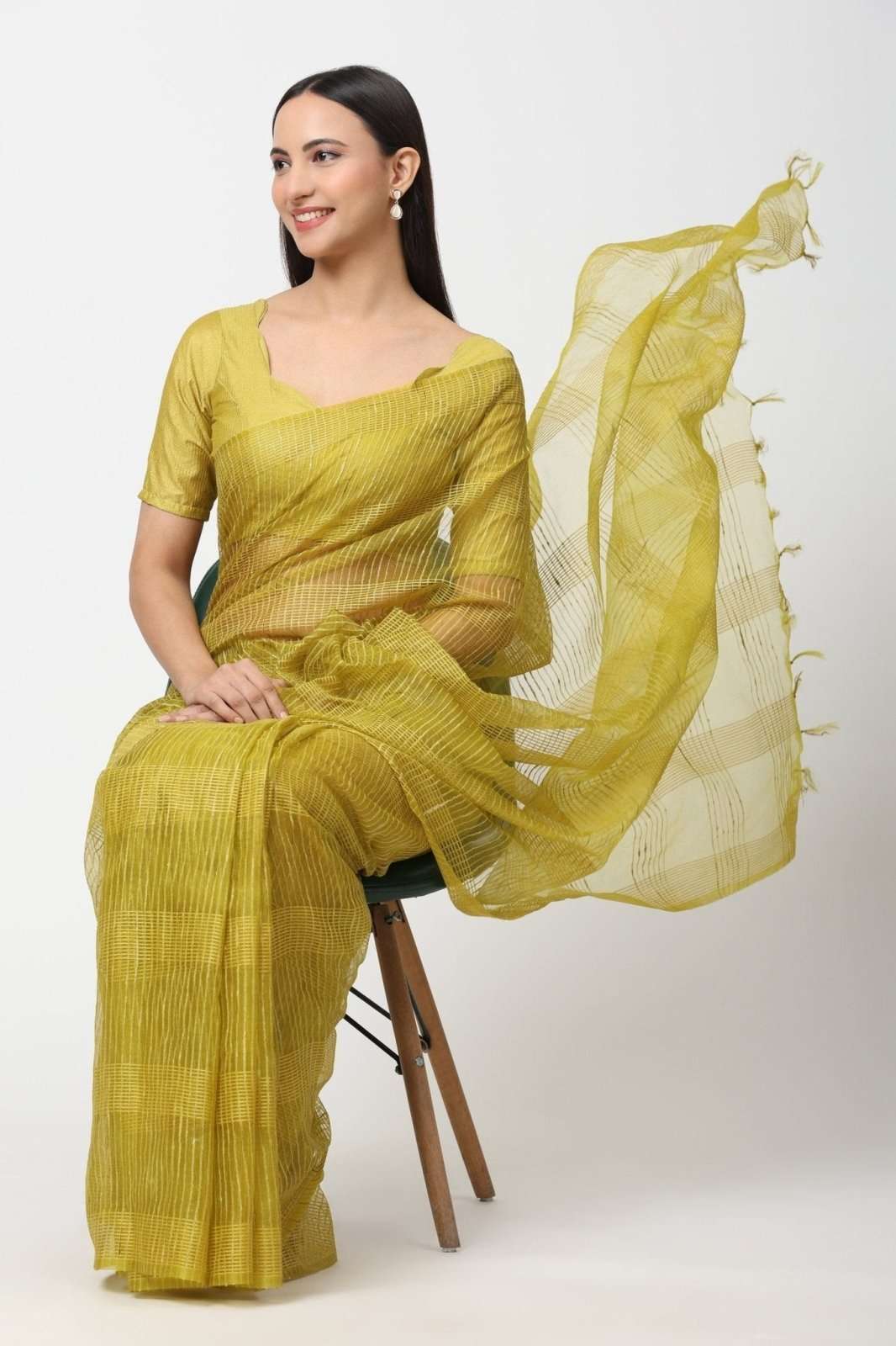 GOLDEN BREEZE | Kota Doria | Indidha Saree