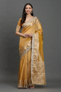 Golden Hour Grace | Tissue | Indidha Saree