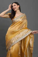 Golden Hour Grace | Tissue | Indidha Saree