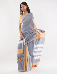 GOSSAMER GOLD | Pure Cotton | Indidha Saree