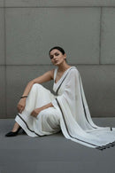 City Monochrome | Mul Cotton | Indidha Saree