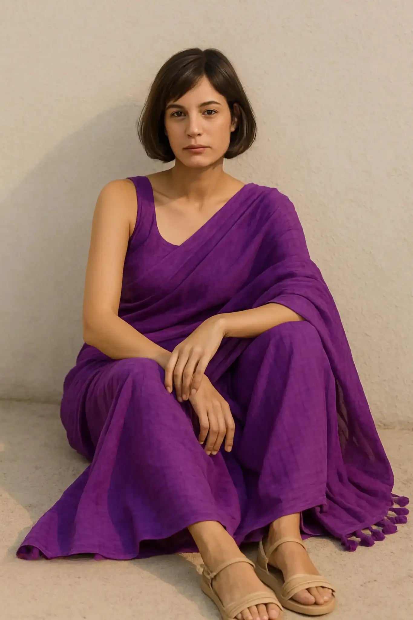 Gulnaar Gaze | Mul Cotton | Indidha Saree