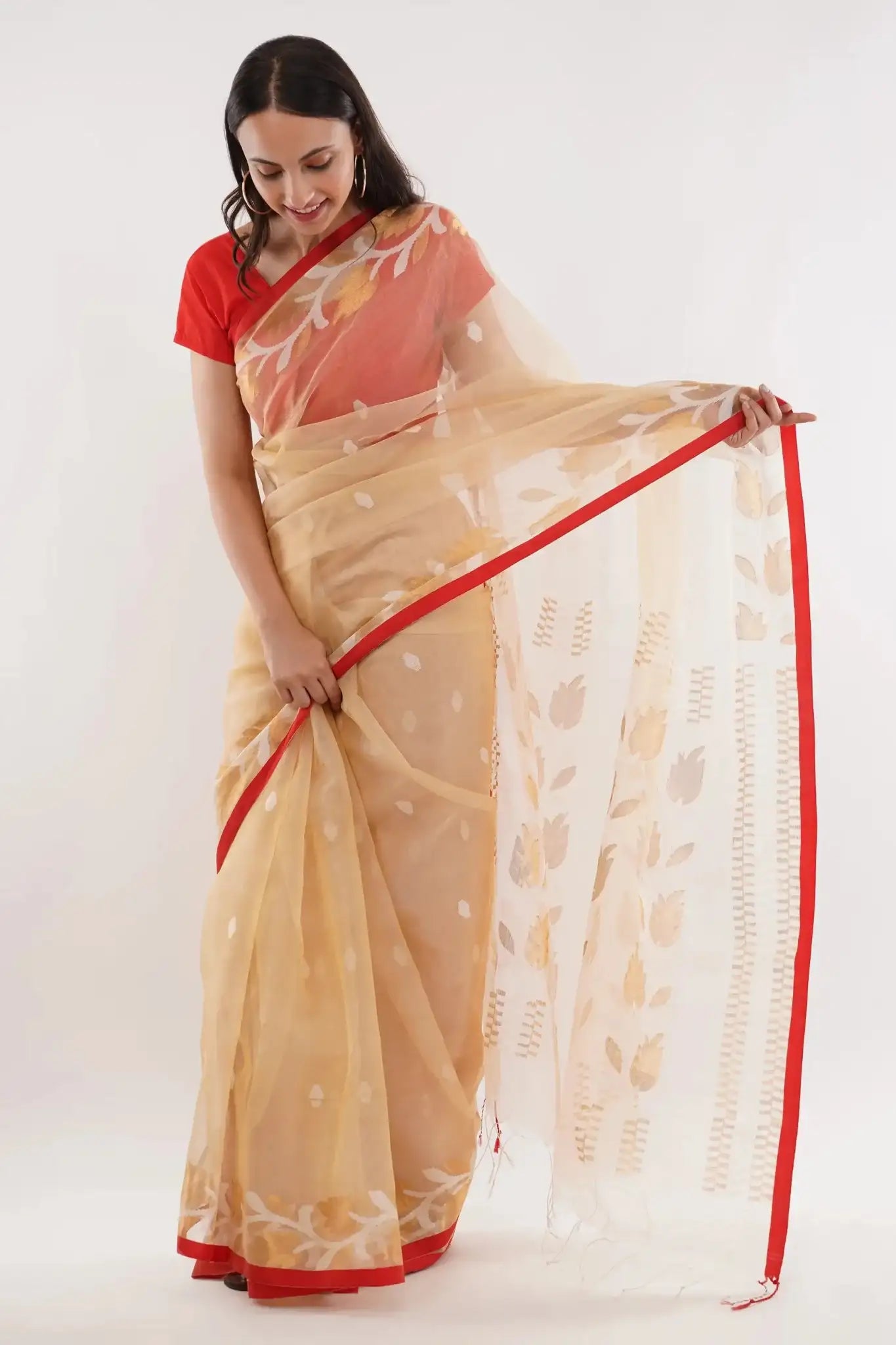 GULZAR MUSLIN MAGIC | Muslin Jamdani | Indidha Saree