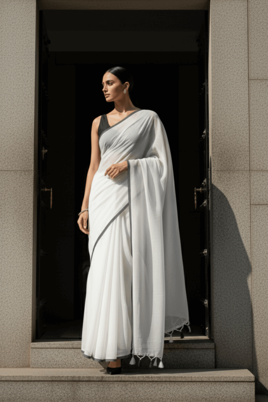 HARMONIC POISE | Mul Cotton | Indidha Saree