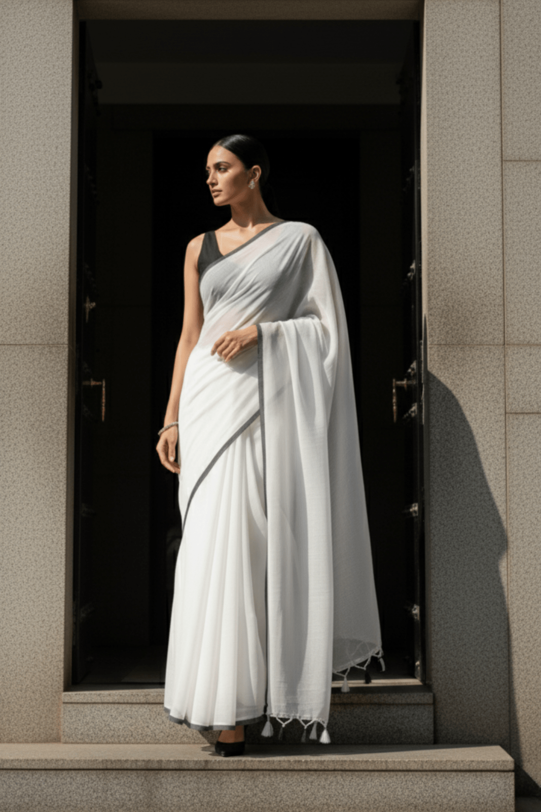 HARMONIC POISE | Mul Cotton | Indidha Saree