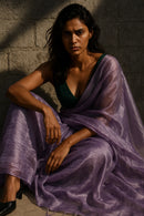 LUSTROUS MOONLIT | Handloom Tissue | Indidha Saree