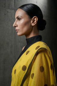 EBONY SUNSHINE | Mul Cotton | Indidha Saree