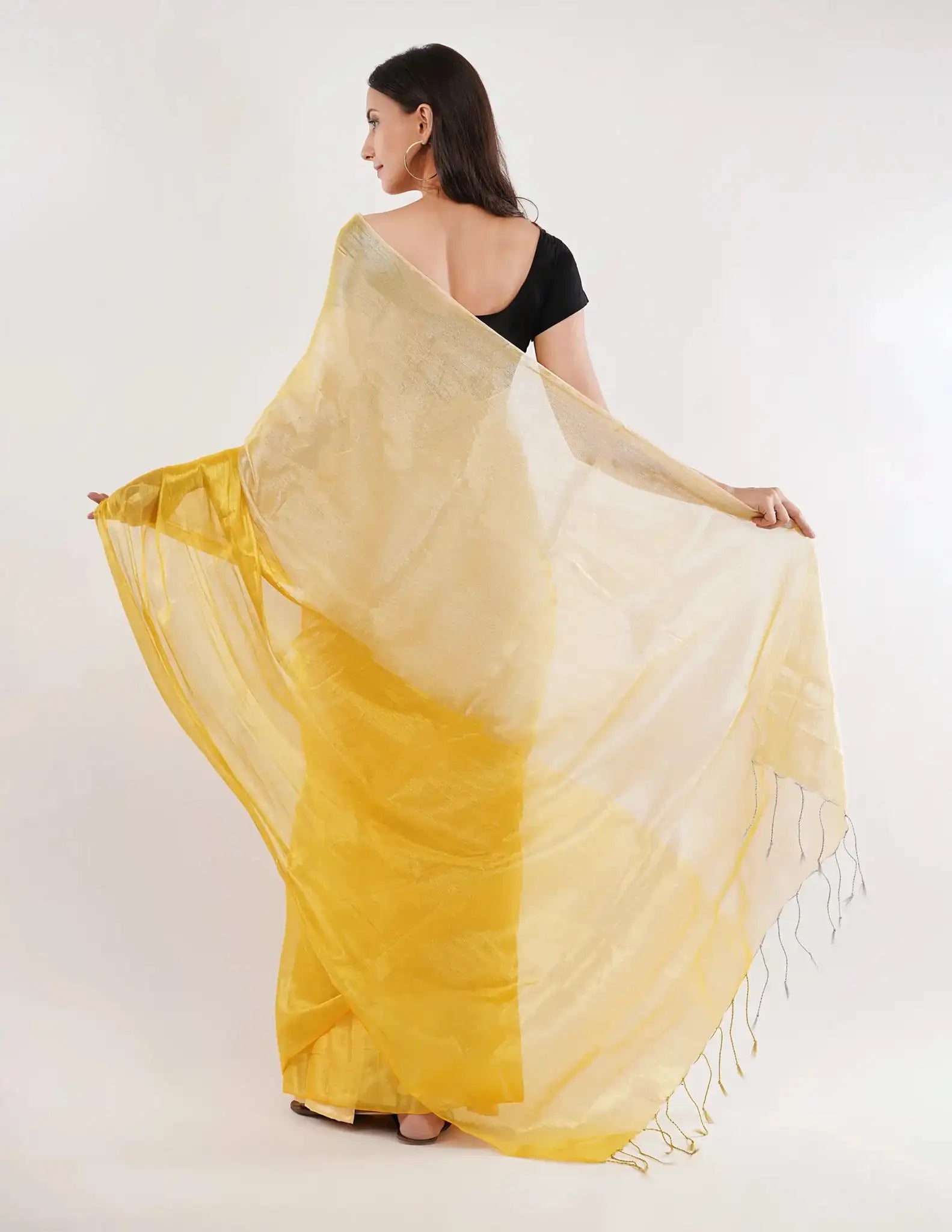 HONEYDEW | Handloom Tissue | Indidha Saree