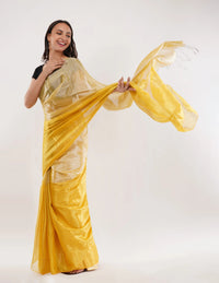 HONEYDEW | Handloom Tissue | Indidha Saree