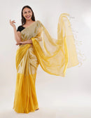 HONEYDEW | Handloom Tissue | Indidha Saree