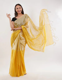 HONEYDEW | Handloom Tissue | Indidha Saree