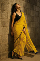 HONEYED HORIZON | Mul Cotton | Indidha Saree