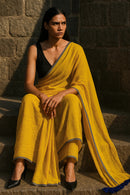 HONEYED HORIZON | Mul Cotton | Indidha Saree