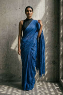 Indigo Hour | Mul Cotton | Indidha Saree