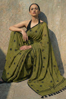 OLIVE DIVA | Mul Cotton | Indidha Saree
