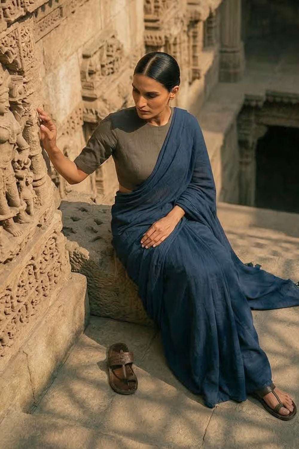 Almost Cloud | Mul Cotton | Saree