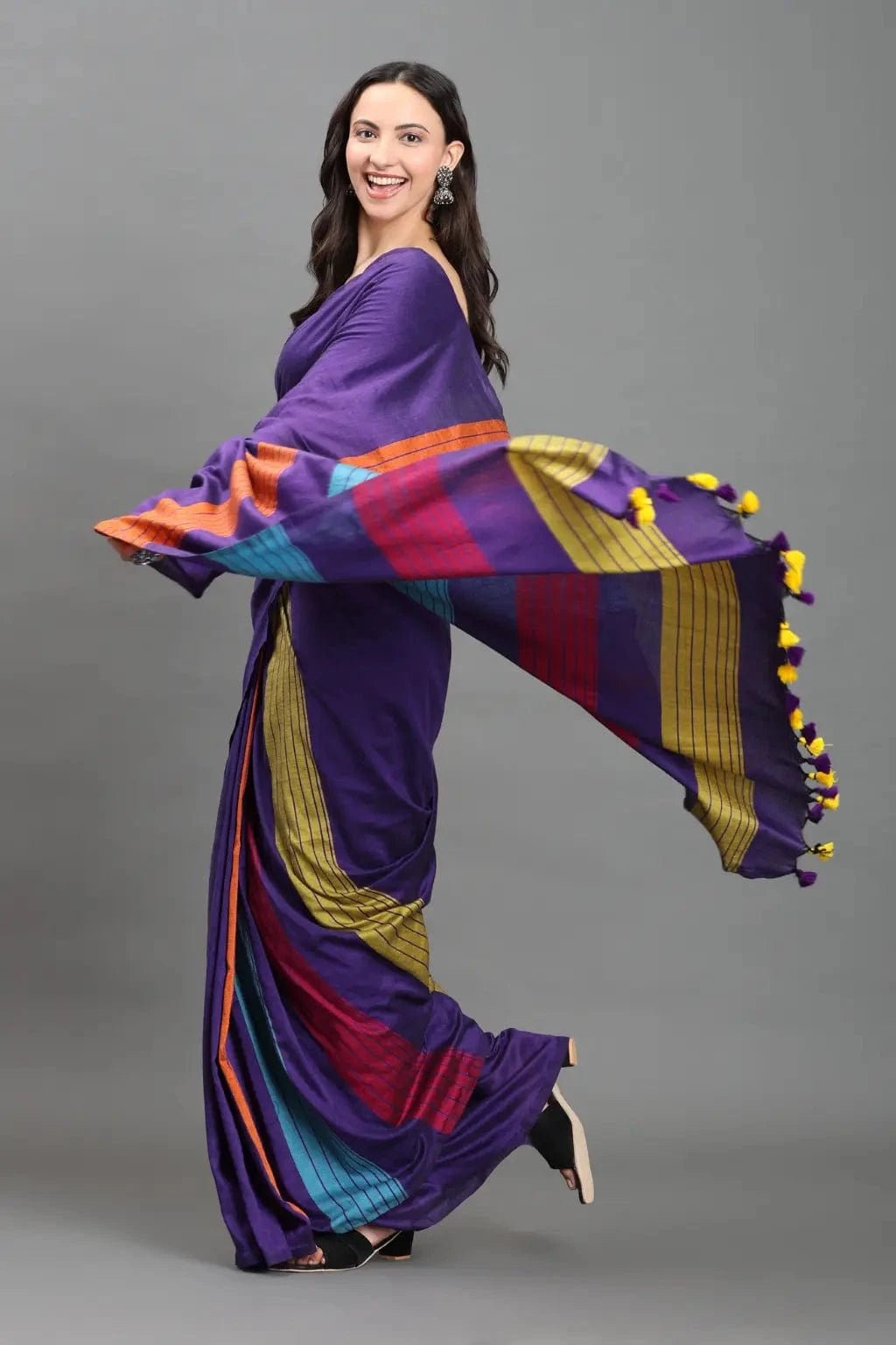 INDIGO CARNIVAL | Pure Cotton | Indidha Saree