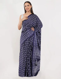 INDIGO VIBE | Cotton | Block Print | Indidha Saree