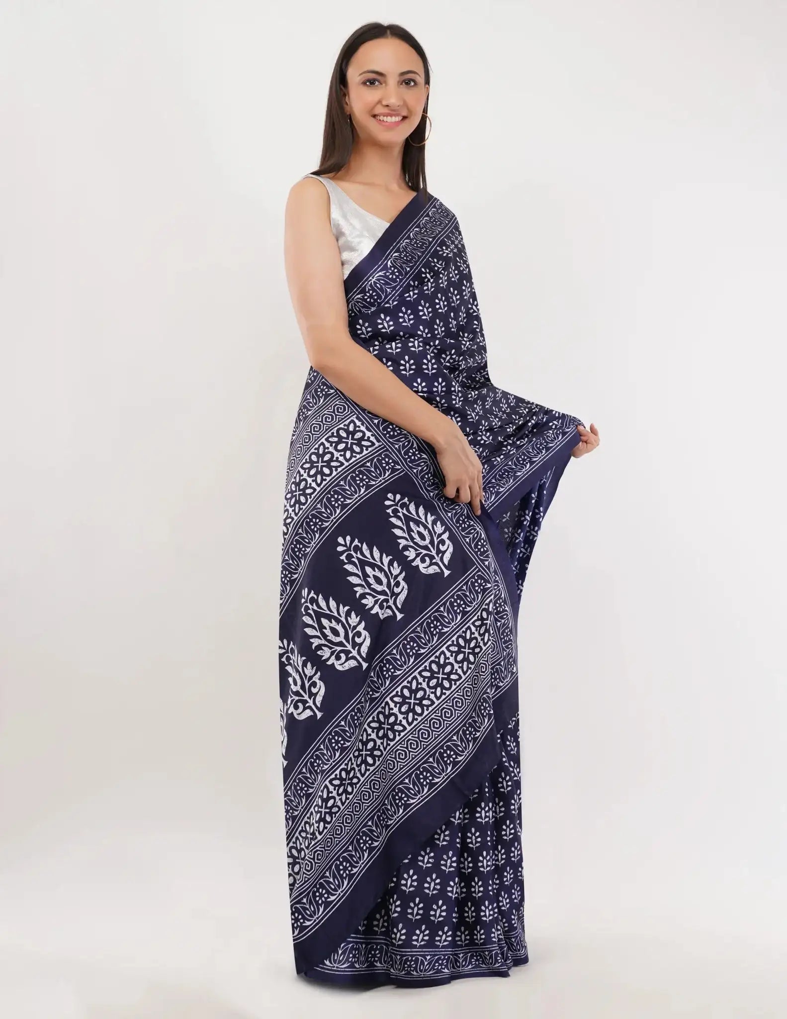 INDIGO VIBE | Cotton | Block Print | Indidha Saree