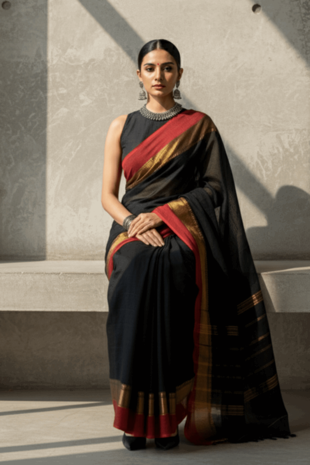 Inferno Dusk | Cotton | Indidha Saree