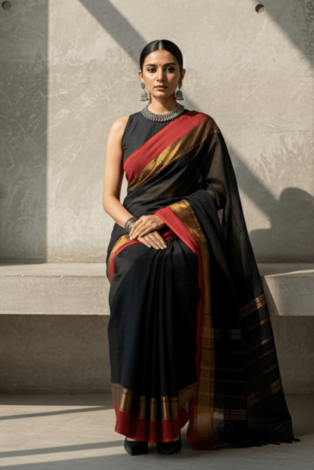 Inferno Dusk | Cotton | Indidha Saree