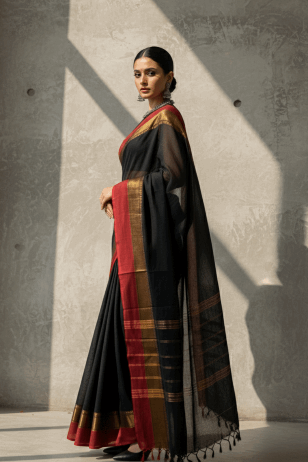 Inferno Dusk | Cotton | Indidha Saree