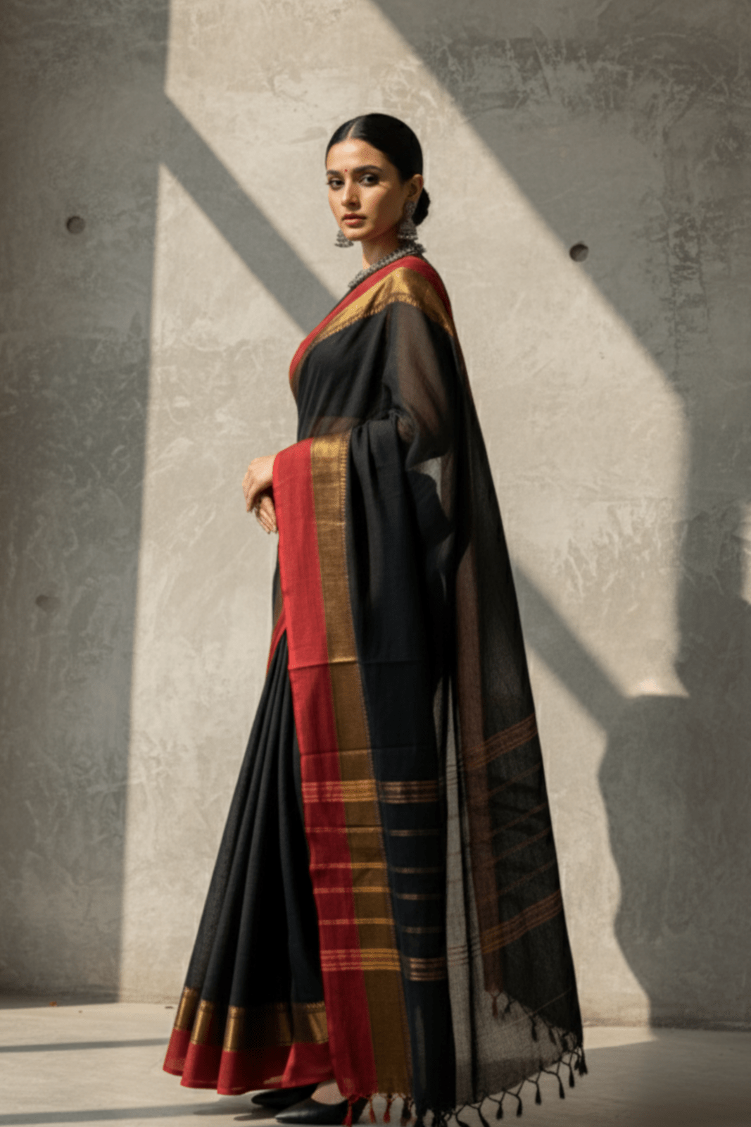 Inferno Dusk | Cotton | Indidha Saree