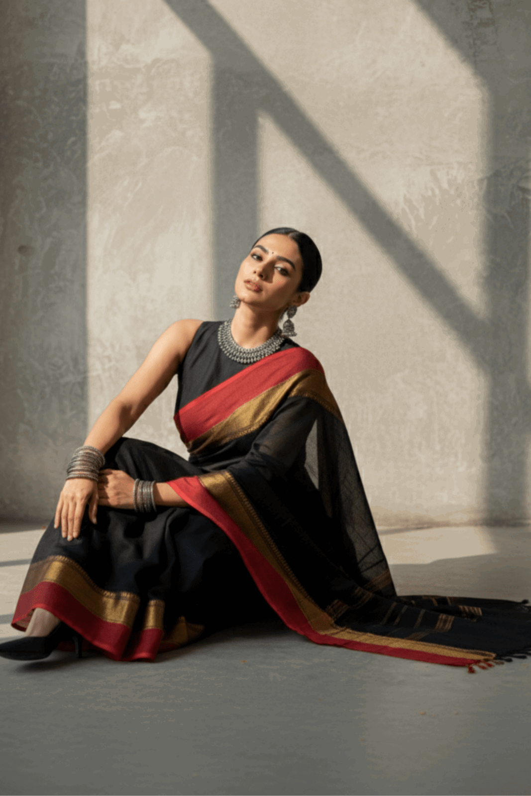 Inferno Dusk | Cotton | Indidha Saree