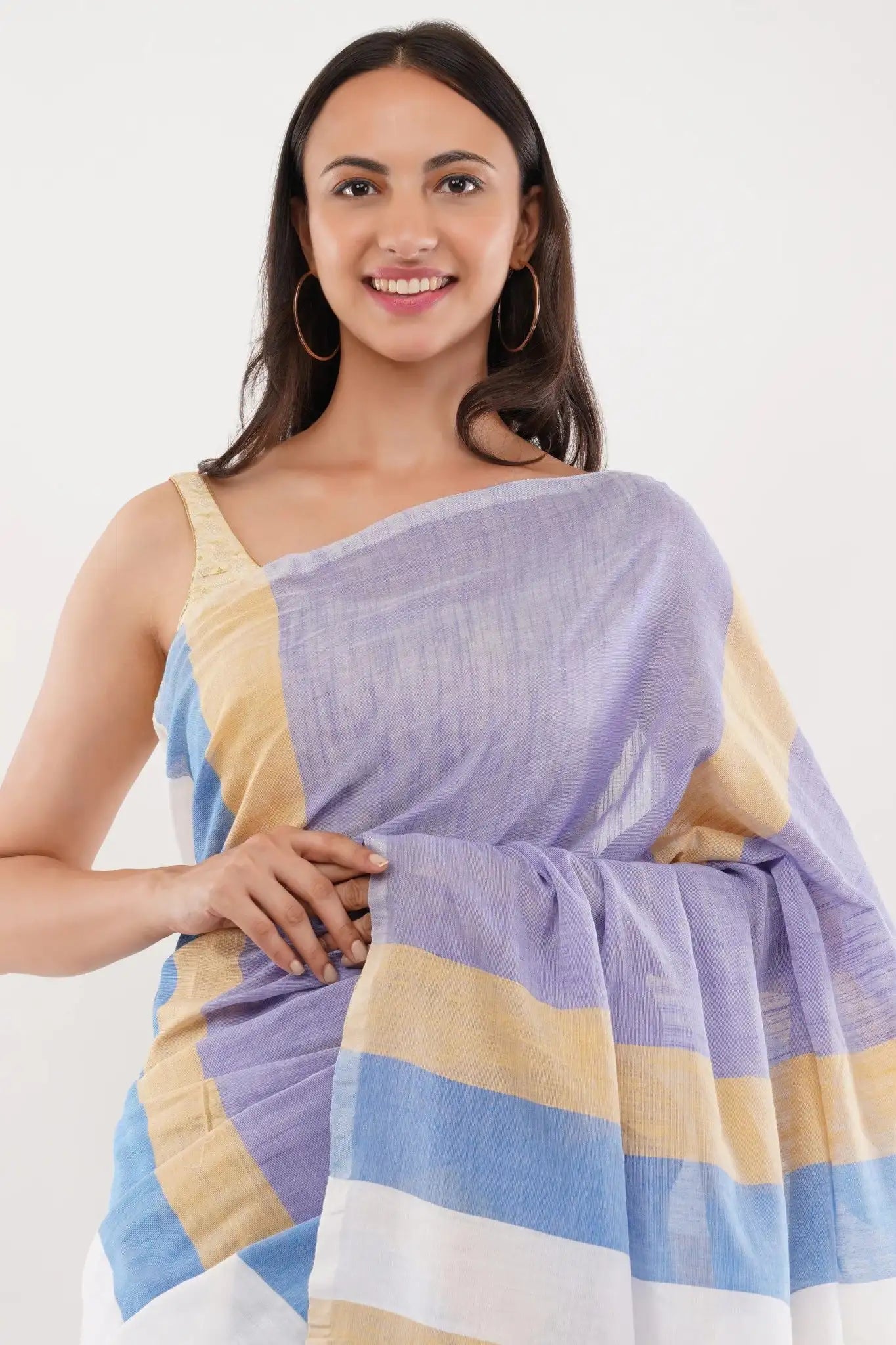 IVORY ILLUSION | Pure Cotton | Indidha Saree