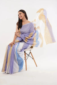IVORY ILLUSION | Pure Cotton | Indidha Saree