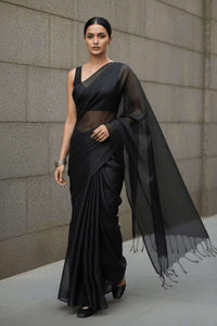 CHARCOAL DUST | Tissue | Indidha Saree