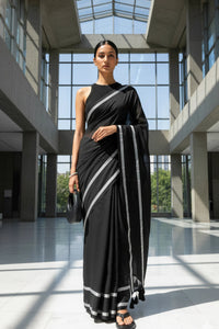 Kaali Reva | Handloom Mul Cotton | Indidha Saree