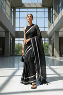 Kaali Reva | Handloom Mul Cotton | Indidha Saree