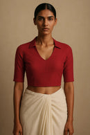 Kansa Berry | Handloom Mul Cotton | Blouse Fabric