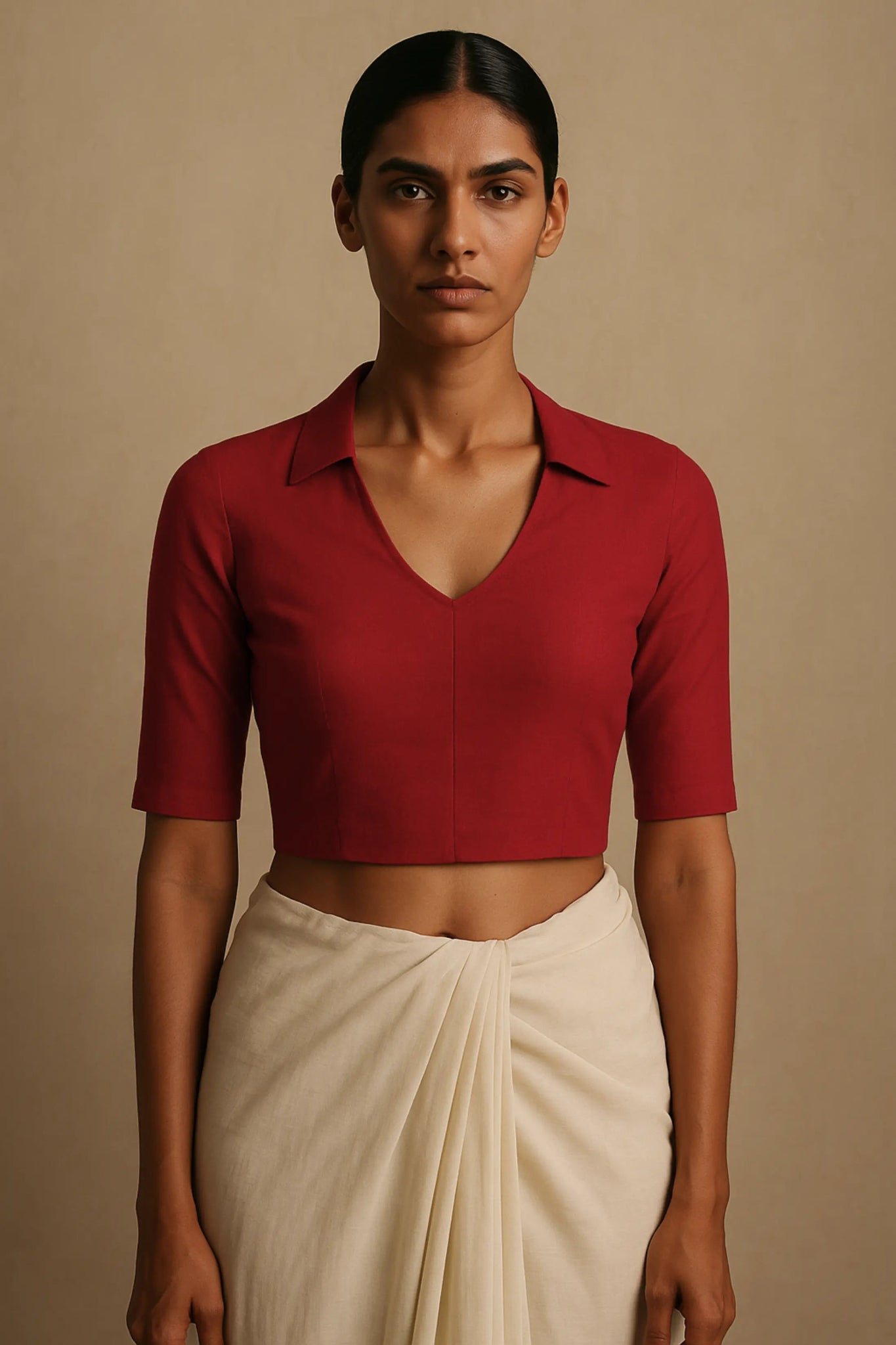 Kansa Berry | Handloom Mul Cotton | Blouse Fabric