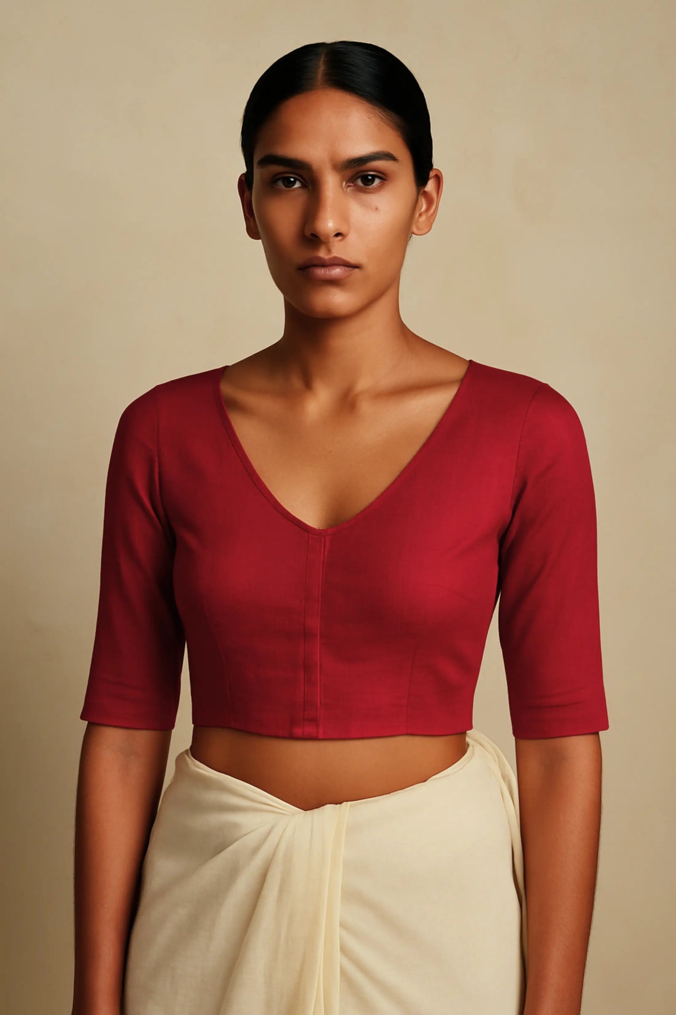Kansa Berry | Handloom Mul Cotton | Blouse Fabric