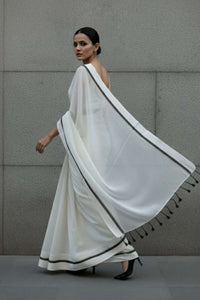 City Monochrome | Mul Cotton | Indidha Saree